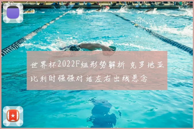 世界杯2022F组形势解析 克罗地亚比利时强强对话左右出线悬念